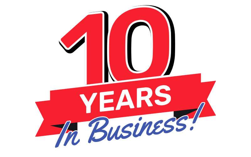 10 years in business